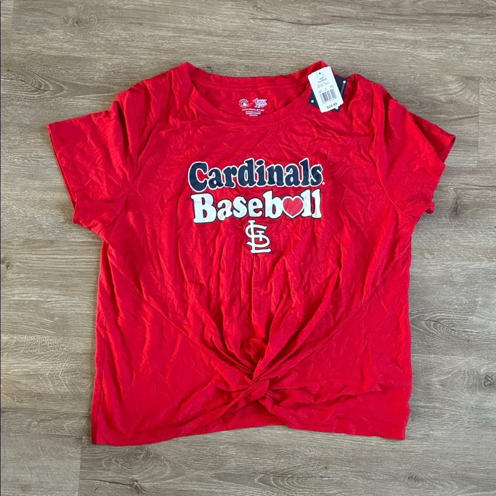 Cardinals Baseball Women's Red Tee
